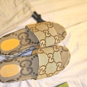 Gucci platform slides